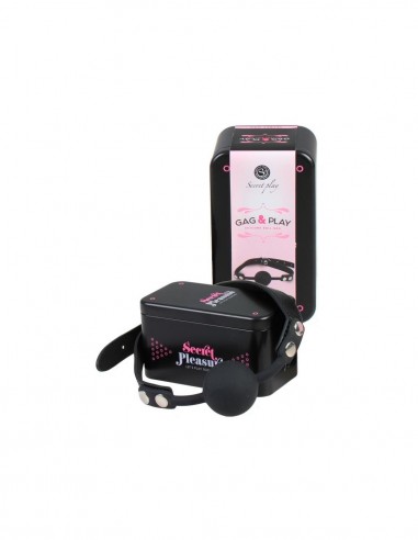 Knebel-Silicone Ball Gag Black - Kneble do ust - 1