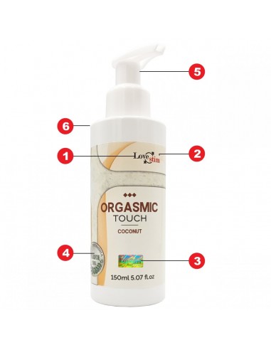 Orgasmic Touch Coconut 150 ml - Olejki i żele do masażu - 8