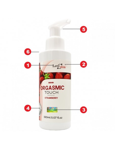 Orgasmic Touch Stawberry 150 ml - Olejki i żele do masażu - 3