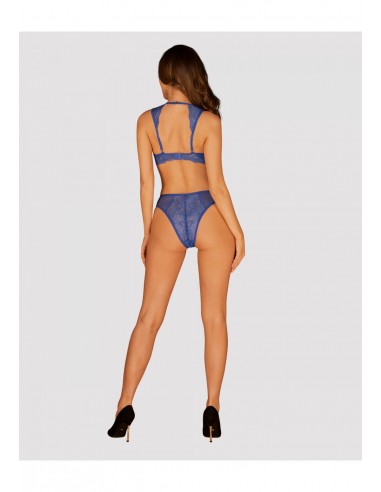 Giselia komplet 2-częściowy niebieski XL/XXL - Komplety bielizny erotycznej - 4