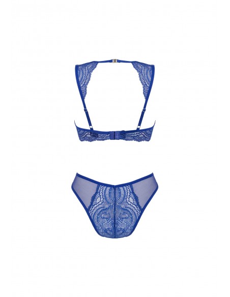 Giselia komplet 2-częściowy niebieski XL/XXL - Komplety bielizny erotycznej - 6