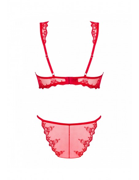 Lonesia komplet 2-częściowy czerwony  S/M - Komplety bielizny erotycznej - 6