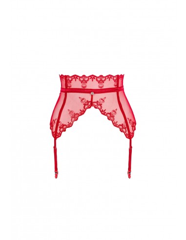 Lonesia pas do pończoch czerwony  S/M - Pasy do pończoch i podwiązki - 7