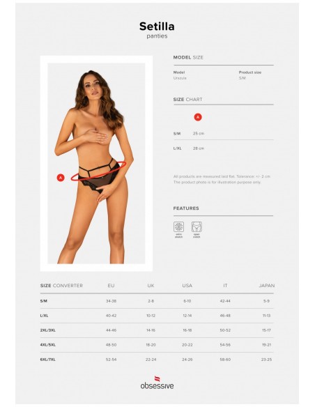 Setilla figi czarne  S/M - Figi - 9