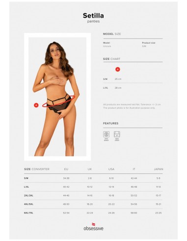 Setilla figi czarne L/XL - Figi - 9