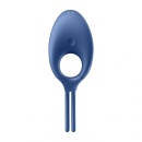 Pierścień na penisa Swordsman (Blue) - regulowany obwód z suwakiem, wibrująca stymulacja łechtaczki, długość 14,2 cm - 1