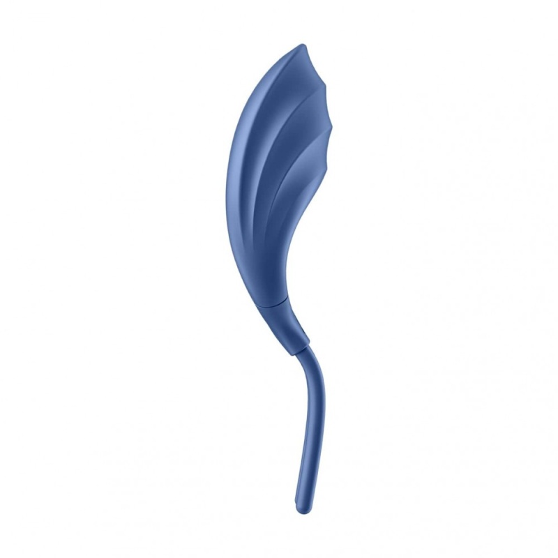 Pierścień na penisa Swordsman (Blue) - regulowany obwód z suwakiem, wibrująca stymulacja łechtaczki, długość 14,2 cm - 3