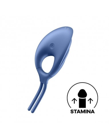 Wibrujący Pierścień Na Penisa Swordsman (Blue) - Pierścienie erekcyjne wibrujące - 6