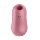 Stymulator łechtaczki Satisfyer Cotton Candy Light Red - fala powietrzna 11 trybów i 12 programów wibracji, 8,6 × 4,2 × 4,8 cm - 1