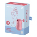 Stymulator łechtaczki Satisfyer Cotton Candy Light Red - fala powietrzna 11 trybów i 12 programów wibracji, 8,6 × 4,2 × 4,8 cm - 8