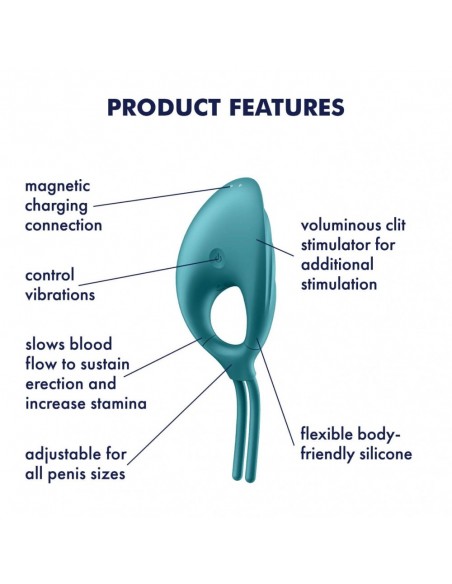 Wibrujący Pierścień Na Penisa Swordsman (Camouflage Green) - Pierścienie erekcyjne wibrujące - 7