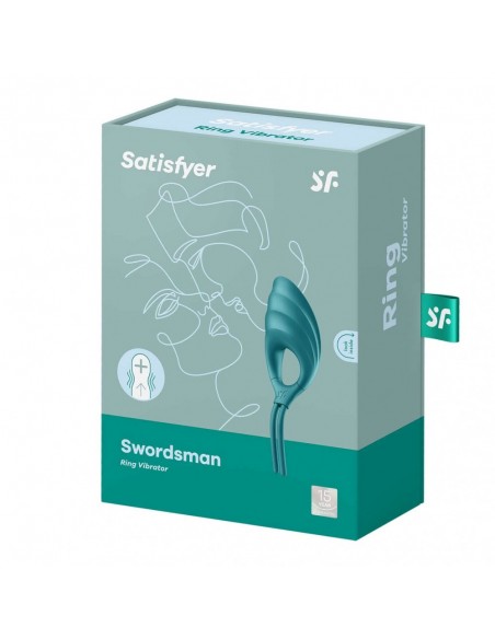 Wibrujący Pierścień Na Penisa Swordsman (Camouflage Green) - Pierścienie erekcyjne wibrujące - 8