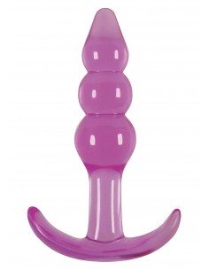Korek Analny Jelly Rancher T-Plug Ripple Purple - Duże Korki Analne - 1