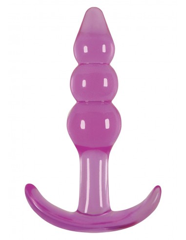 Korek Analny Jelly Rancher T-Plug Ripple Purple - Duże Korki Analne - 1