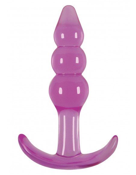 Korek Analny Jelly Rancher T-Plug Ripple Purple - Duże Korki Analne - 1