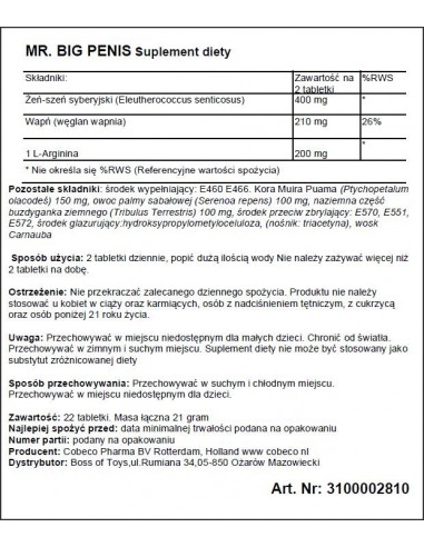 MR. BIG PENIS ENHANCEMENT 22 LAVETR - Powiększenie penisa - 1