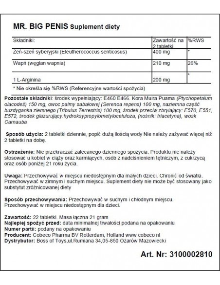 MR. BIG PENIS ENHANCEMENT 22 LAVETR - Powiększenie penisa - 1