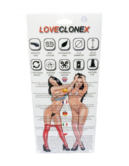 Realistyczny W Dotyku Wibrator Hefajstos-Loveclonex 7""""-Rotation - Wibratory Realistyczne - 4