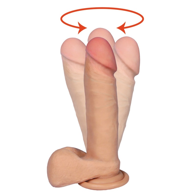 Wibrator rotacyjny Loveclonex 7 cali (17,8 cm) naturalny - 7
