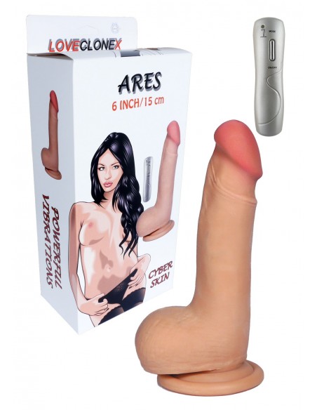 Realistyczny W Dotyku Wibrator Ares-Loveclonex 6""""-Vibration - Wibratory Realistyczne - 1