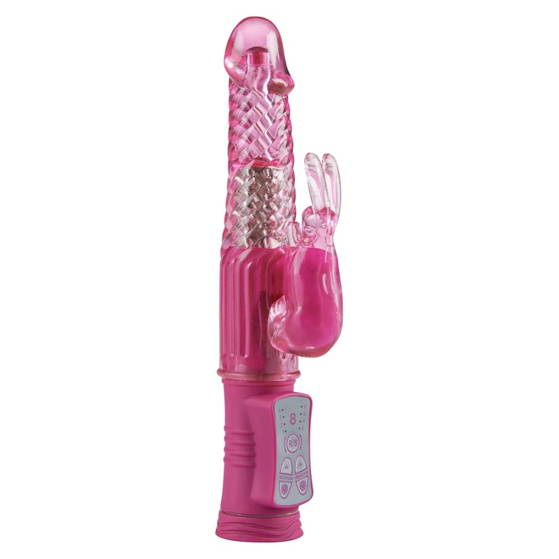 Wibrator króliczek Thrilling Thumper Bunny z rotacyjnym trzpieniem – 25 cm - 1