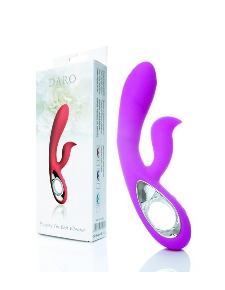 Wibrator-Daro,12 funkcji, USB Fioletowy - Wibratory Punktu G - 1