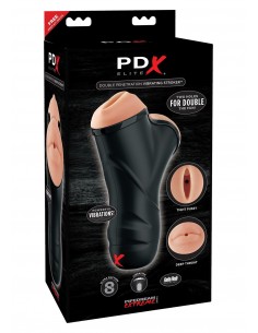 Masturbator-Pdx Double Penetration Vibr Stroker - Masturbatory i Sztuczne pochwy - 1 2