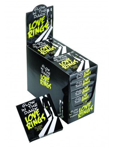 Pierścień Erekcyjny Glow In The Dark Love Rings - Pierścienie erekcyjne niewibrujące - 1