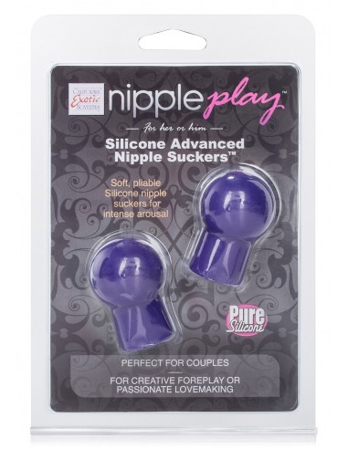 Przyssawki na sutki ADVANCED SIL NIPPLE SUCKERS PURPLE - Pompki do sutków i pochwy - 2