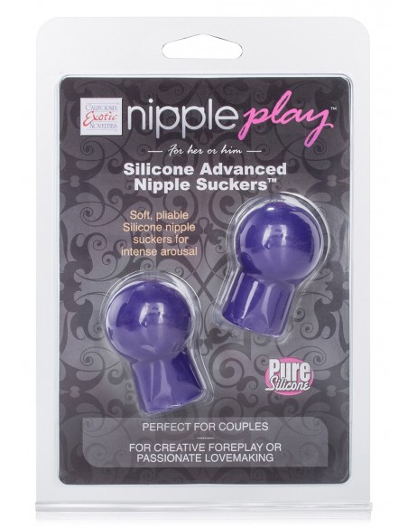 Przyssawki na sutki ADVANCED SIL NIPPLE SUCKERS PURPLE - Pompki do sutków i pochwy - 2