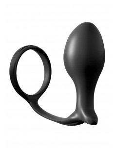 Korek Analny Ass Gasm Cock Ring Advanced Black - Duże Korki Analne - 1