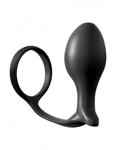 Korek Analny Ass Gasm Cock Ring Advanced Black - Duże Korki Analne - 1