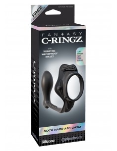 Korek Analny Rock Hard Ass Gasm Black - Duże Korki Analne - 1