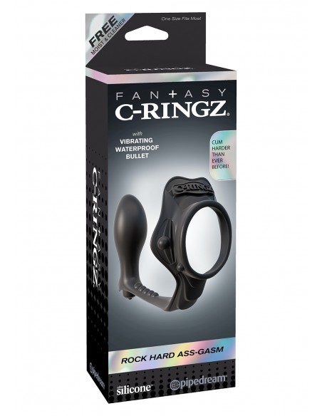 Korek Analny Rock Hard Ass Gasm Black - Duże Korki Analne - 1