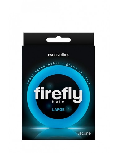 Pierścień Erekcyjny Firefly Halo Large Blue - Pierścienie erekcyjne niewibrujące - 2