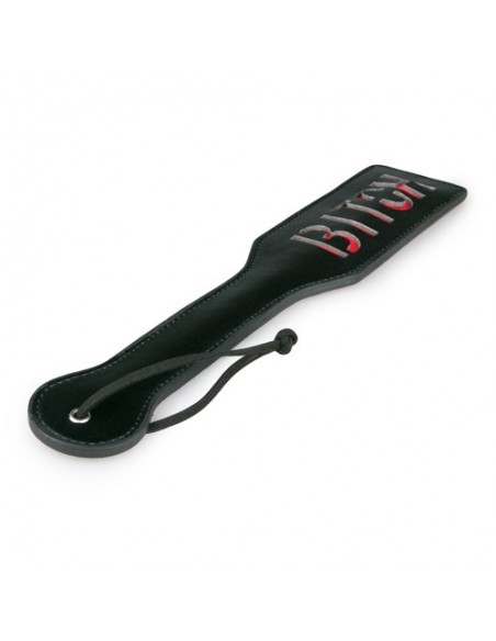 Czarna Skórzana Łopatka - Suka - Baty, pejcze i packi - 3