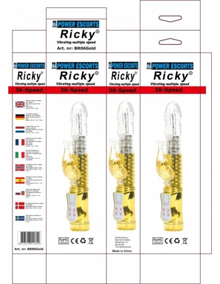 Ricky Gold 36 Speed Rabbit 23,5 Cm - Wibratory Króliczki - 2