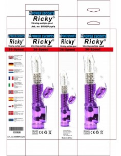 Ricky Purple 36 Speed Rabbit 23,5 Cm - Wibratory Króliczki - 1 2