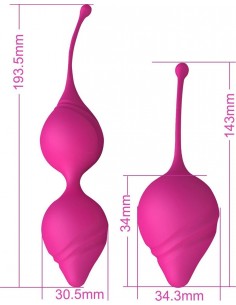 Kegalball 2-pack  pink - Zestawy Kulek Gejszy - 1 2