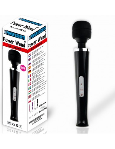 Powerwand  black eu plug big size wand massager - Wibratory Magic Wand - 3