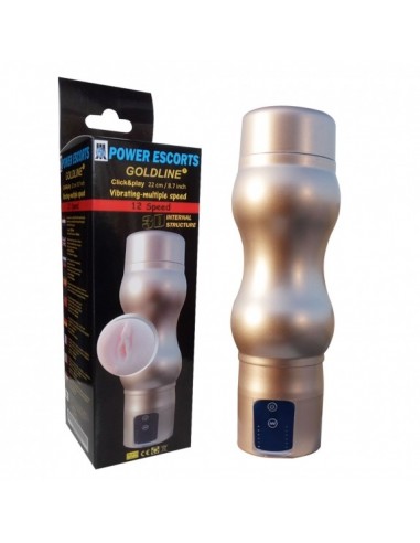 Goldline Gold      Masturbator Vibrating Wallmounting - Masturbatory i Sztuczne pochwy - 3