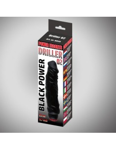 Driller 02 black 25 cm realistic vibrating - Wibratory Realistyczne - 1 2