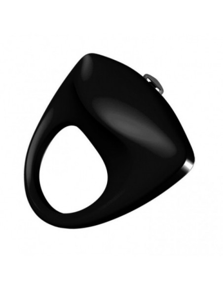 Turbo 02 Black Vibratinging Cockring - Pierścienie erekcyjne wibrujące - 1