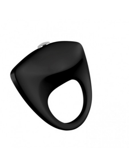 Turbo 02 Black Vibratinging Cockring - Pierścienie erekcyjne wibrujące - 2