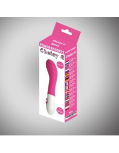 Chelsey g pink 20 cm silicone vibrating 10 speed - Wibratory Klasyczne - 1