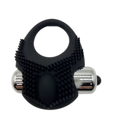 Wibrujący pierścień erekcyjny Turbo 03 Black 45 mm - 1