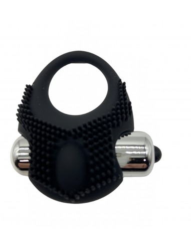 Turbo 03 Black Vibrating Cockring - Pierścienie erekcyjne wibrujące - 1