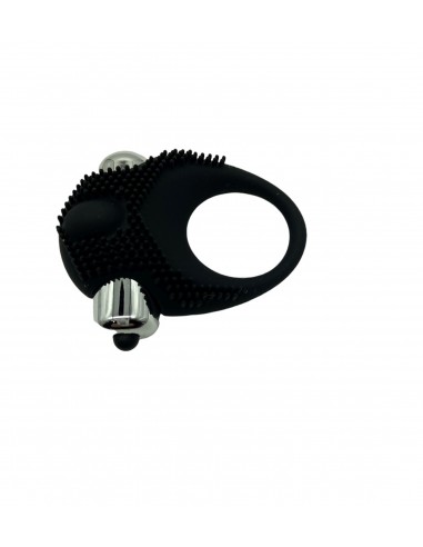 Turbo 03 Black Vibrating Cockring - Pierścienie erekcyjne wibrujące - 4