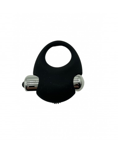 Turbo 03 Black Vibrating Cockring - Pierścienie erekcyjne wibrujące - 5