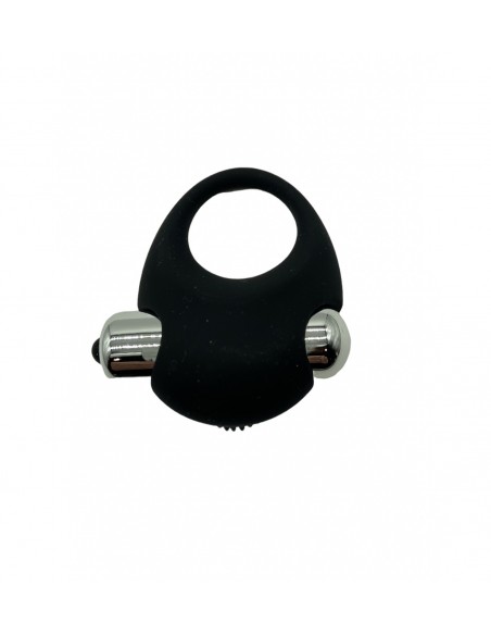 Turbo 03 Black Vibrating Cockring - Pierścienie erekcyjne wibrujące - 5